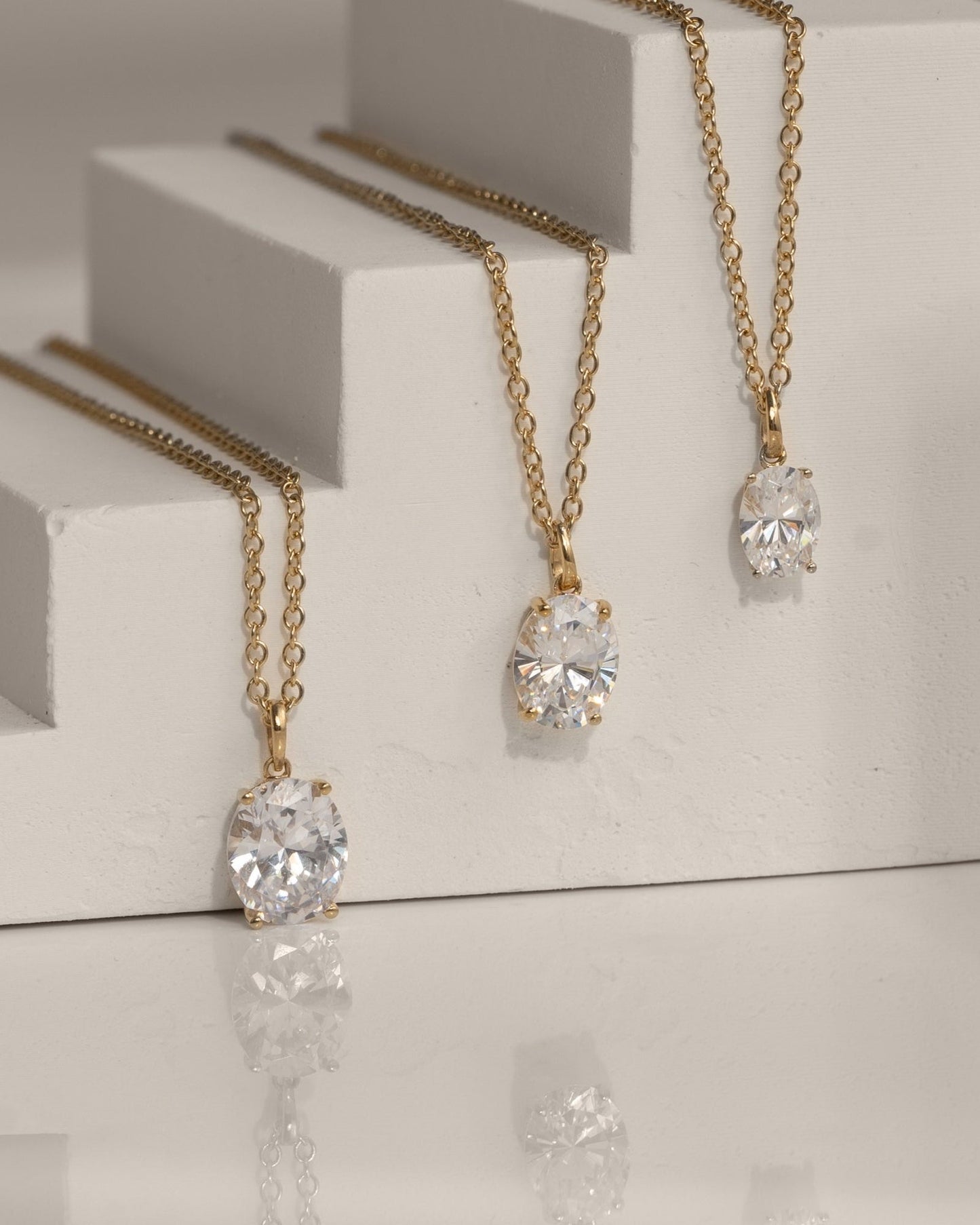 Diamonbliss Lab-Grown Diamond 2.0 cttw Oval Solitaire Necklace