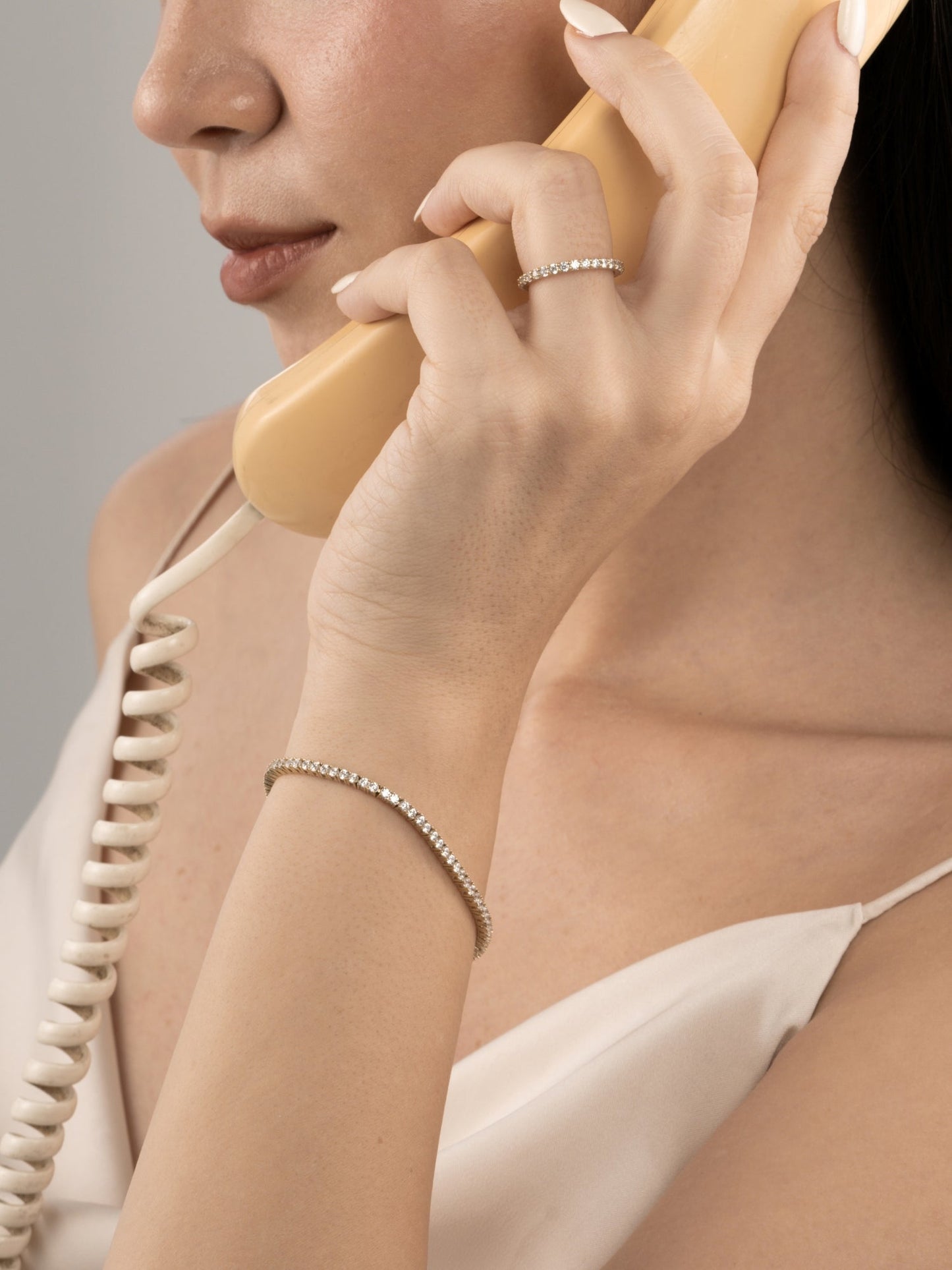 Diamonbliss Lab-Grown Diamond Round Tennis Bracelet