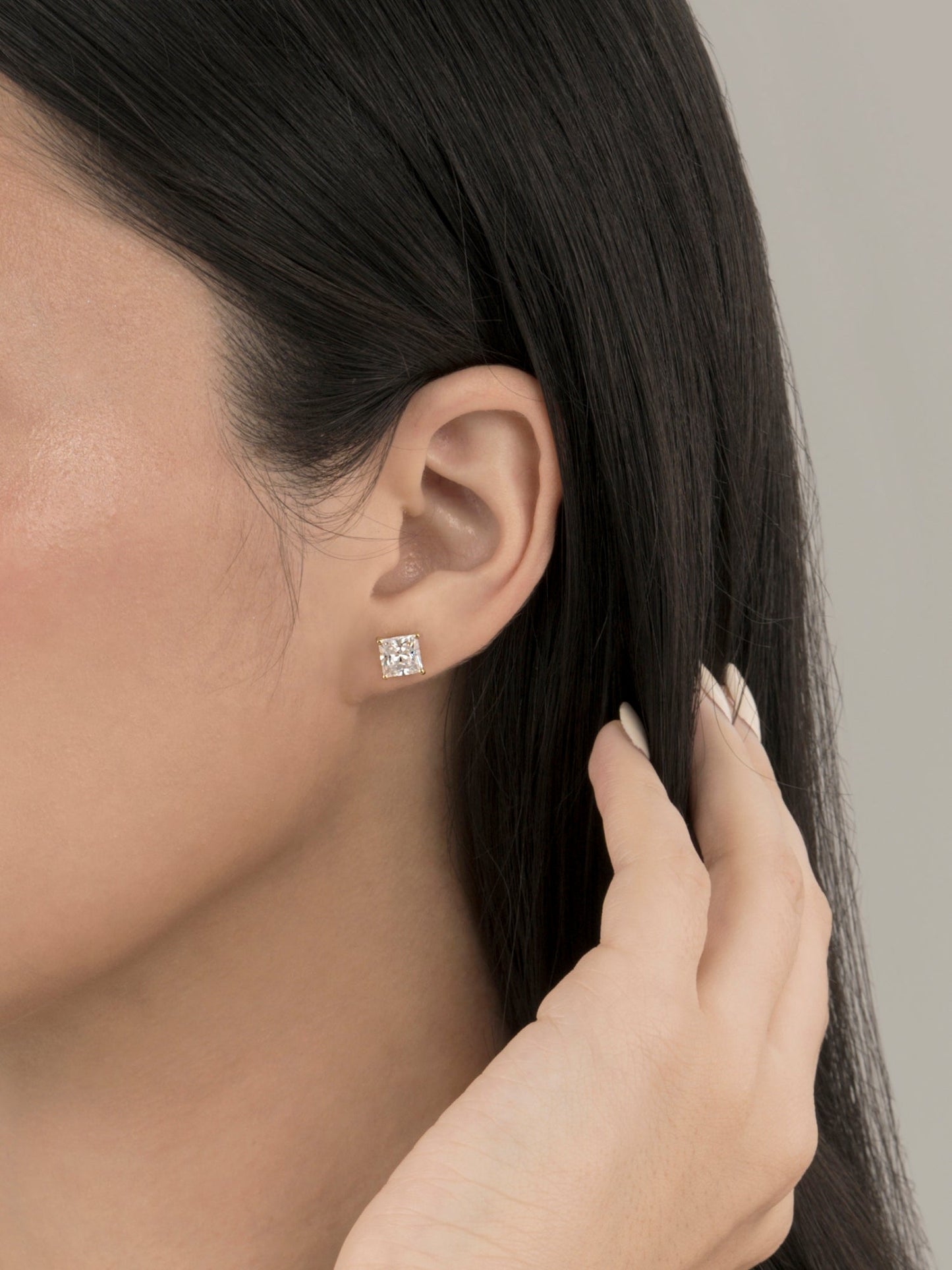 Diamonbliss Lab-Grown Diamond 2.0 cttw Princess Solitaire Earrings