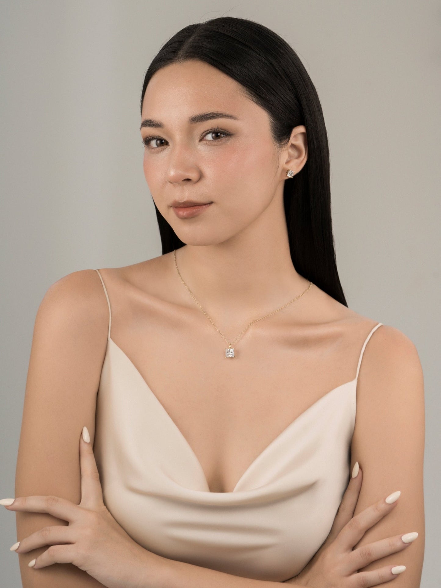 Diamonbliss Lab-Grown Diamond 2.0 cttw Princess Solitaire Necklace