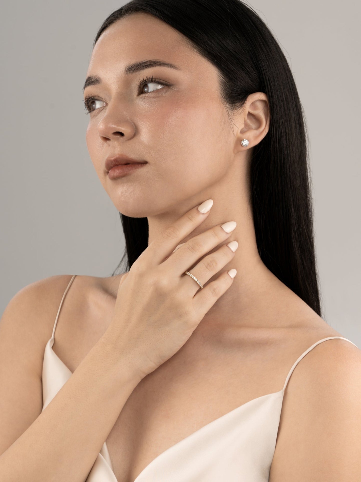 Diamonbliss Lab-Grown Diamond 1.0 cttw Pave Eternity Ring