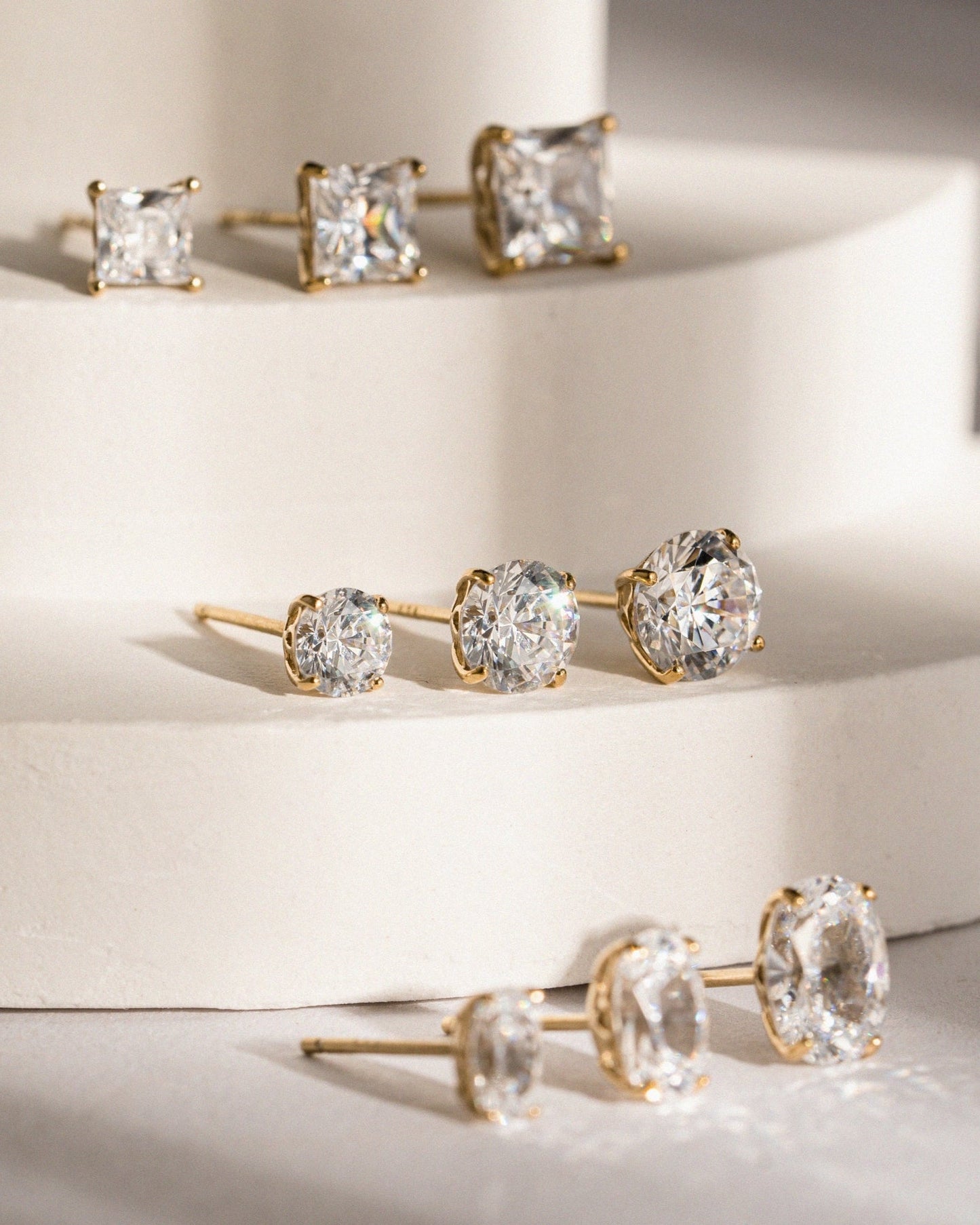 Diamonbliss Lab-Grown Diamond 1.0 cttw Round Solitaire Earrings