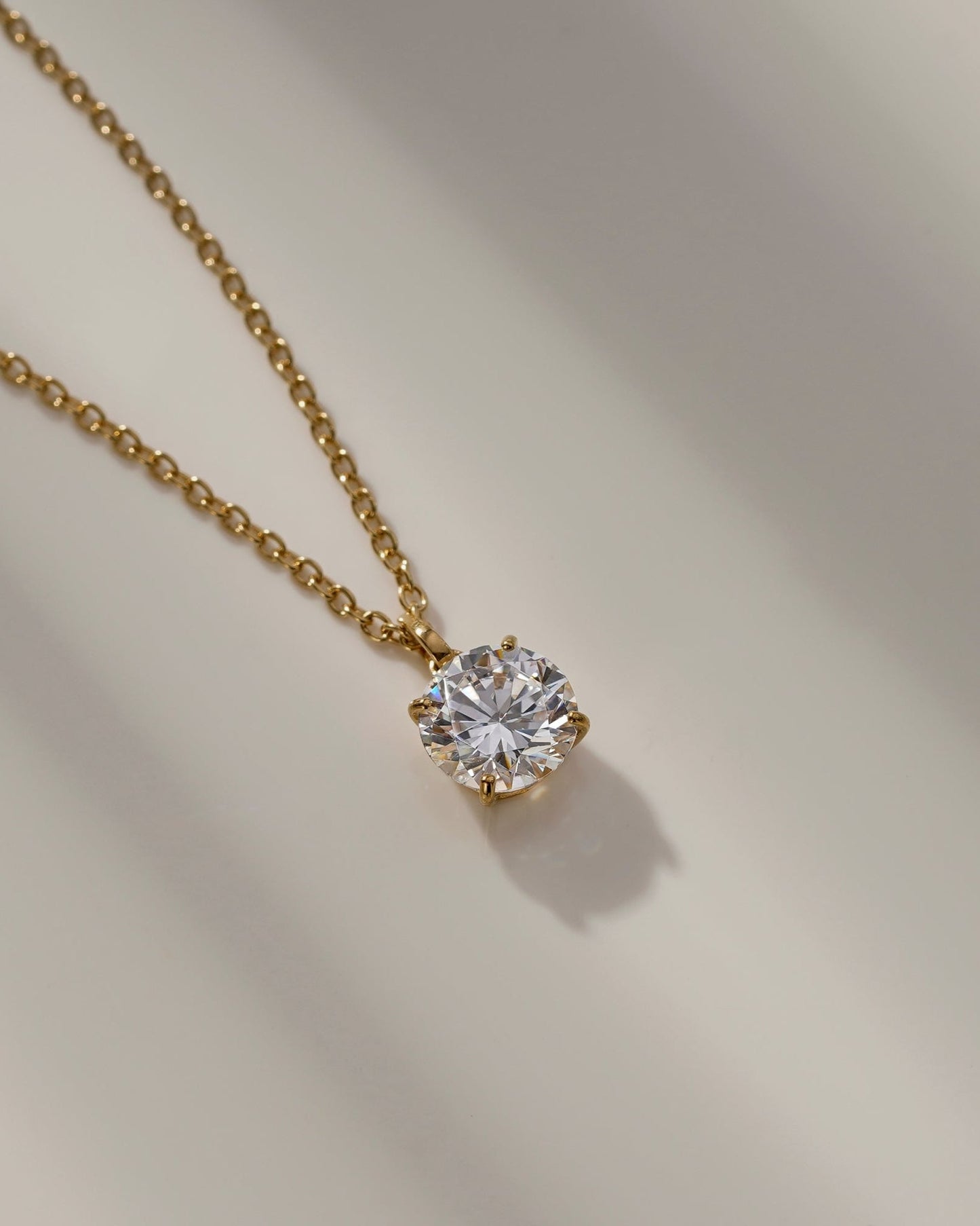 Diamonbliss Lab-Grown Diamond 2.0 cttw Round Solitaire Necklace