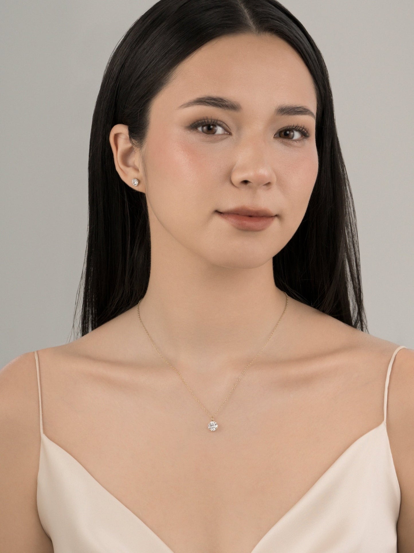 Diamonbliss Lab-Grown Diamond 0.5 cttw Round Solitaire Earrings