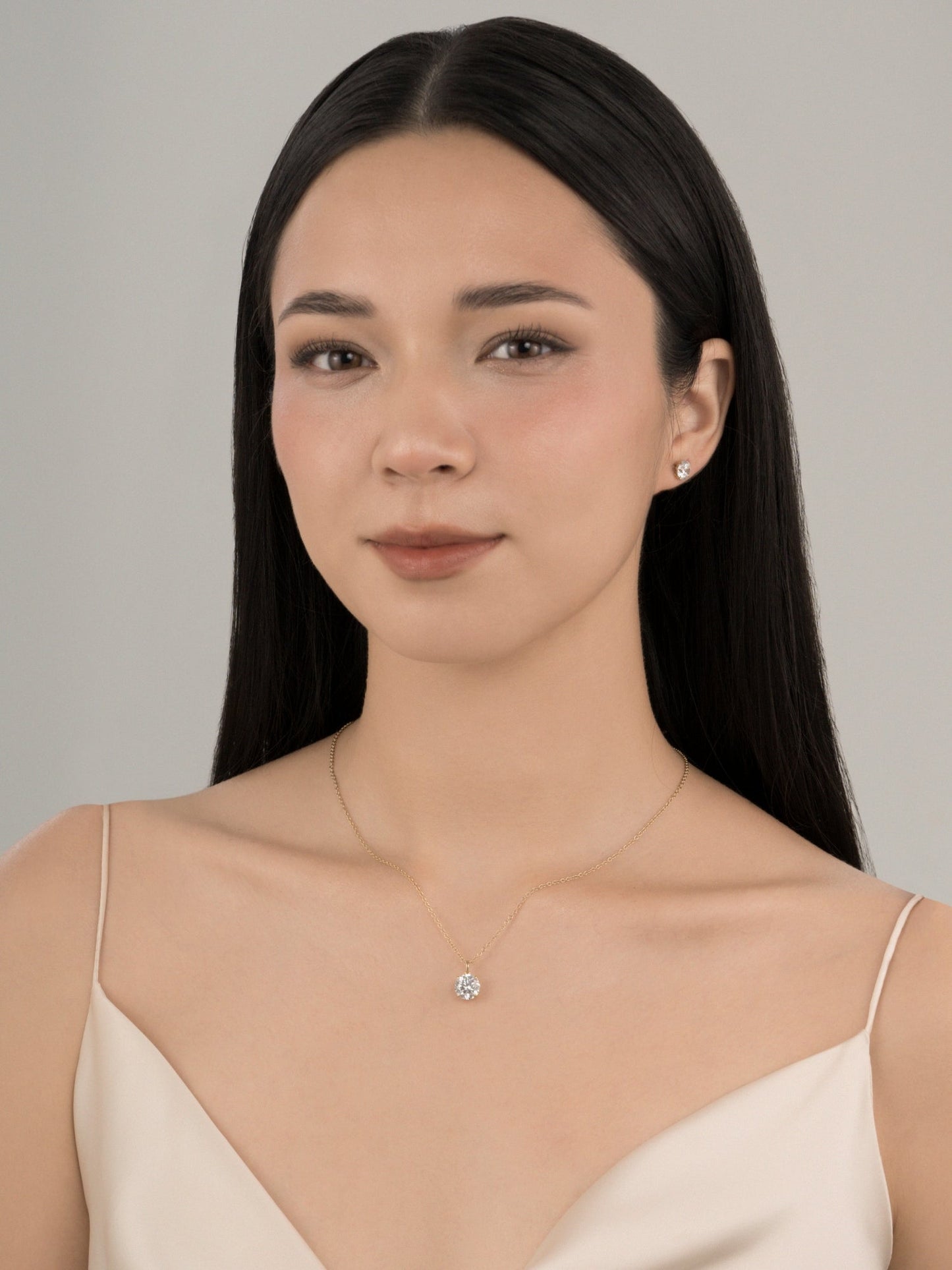 Diamonbliss Lab-Grown Diamond 2.0 cttw Round Solitaire Necklace