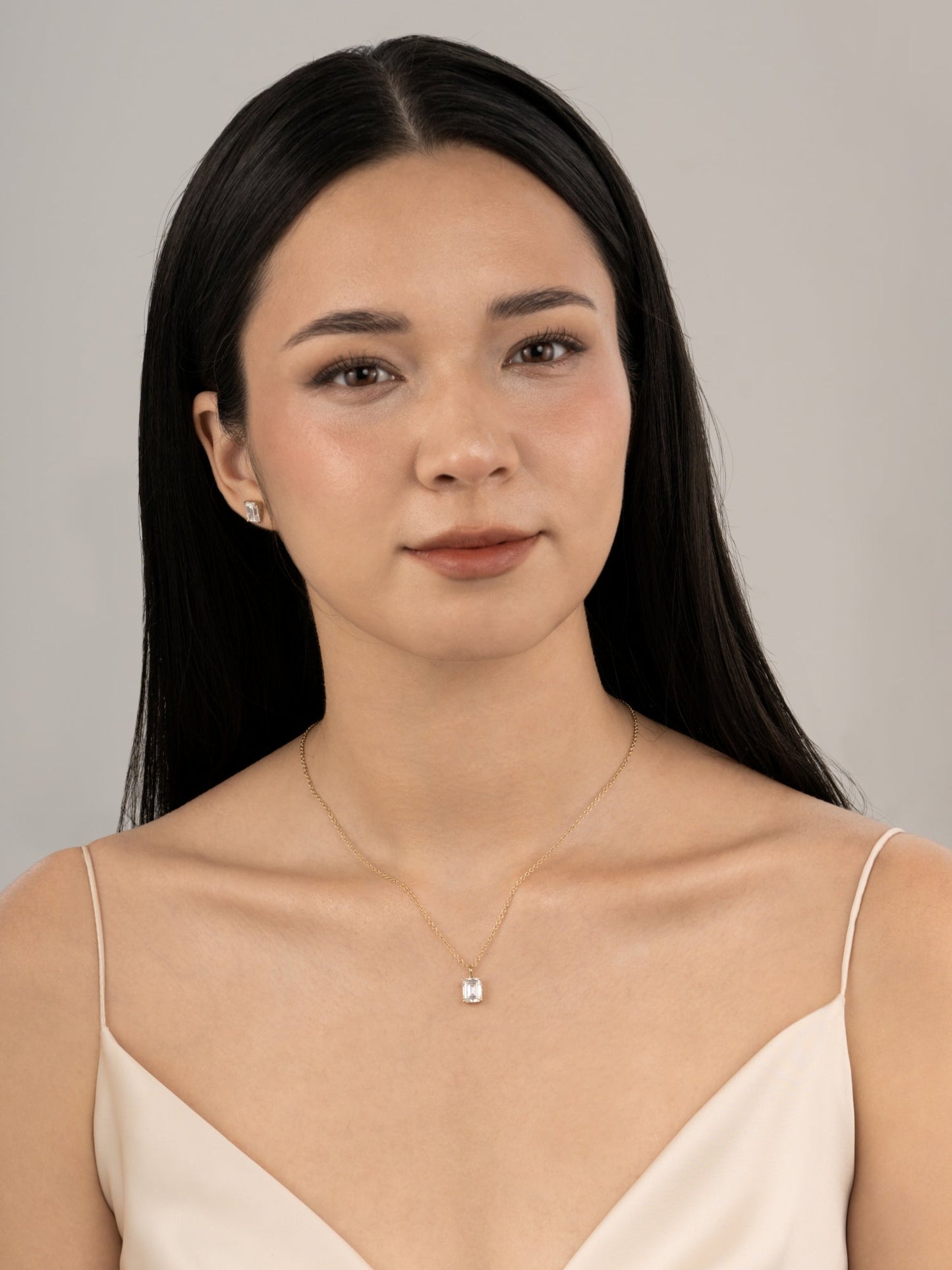 Diamonbliss Lab-Grown Diamond 2.0 cttw Emerald Solitaire Earrings