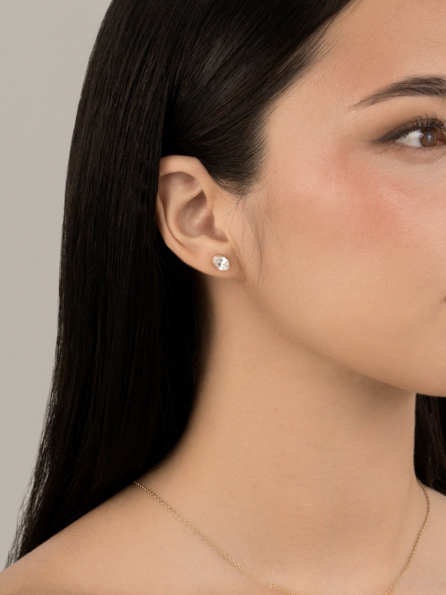 Diamonbliss Lab-Grown Diamond 1.0 cttw Oval Solitaire Earrings