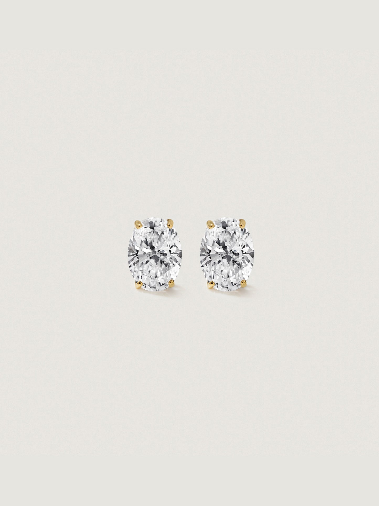 Diamonbliss Lab-Grown Diamond 2.0 cttw Oval Solitaire Earrings