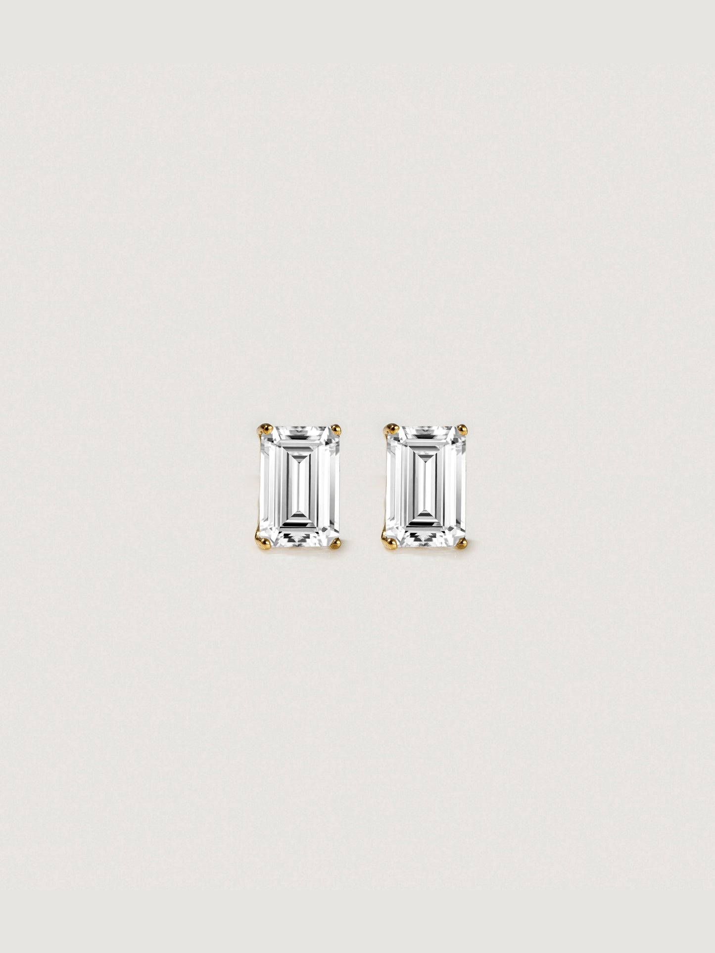 Diamonbliss Lab-Grown Diamond 1.0 cttw Emerald Solitaire Earrings