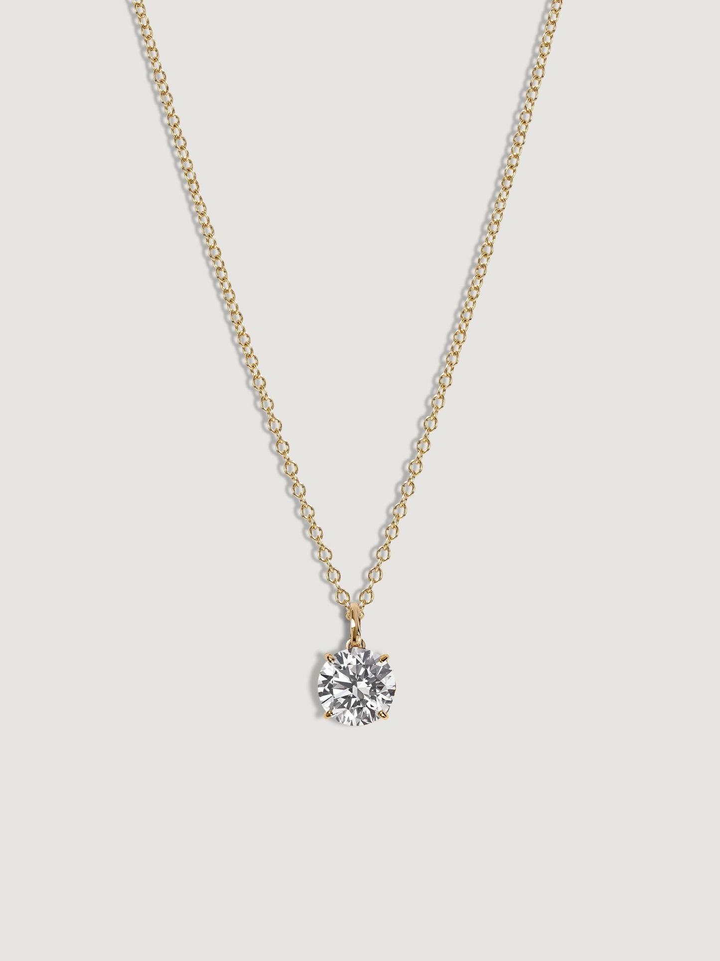 Diamonbliss Lab-Grown Diamond 2.0 cttw Round Solitaire Necklace