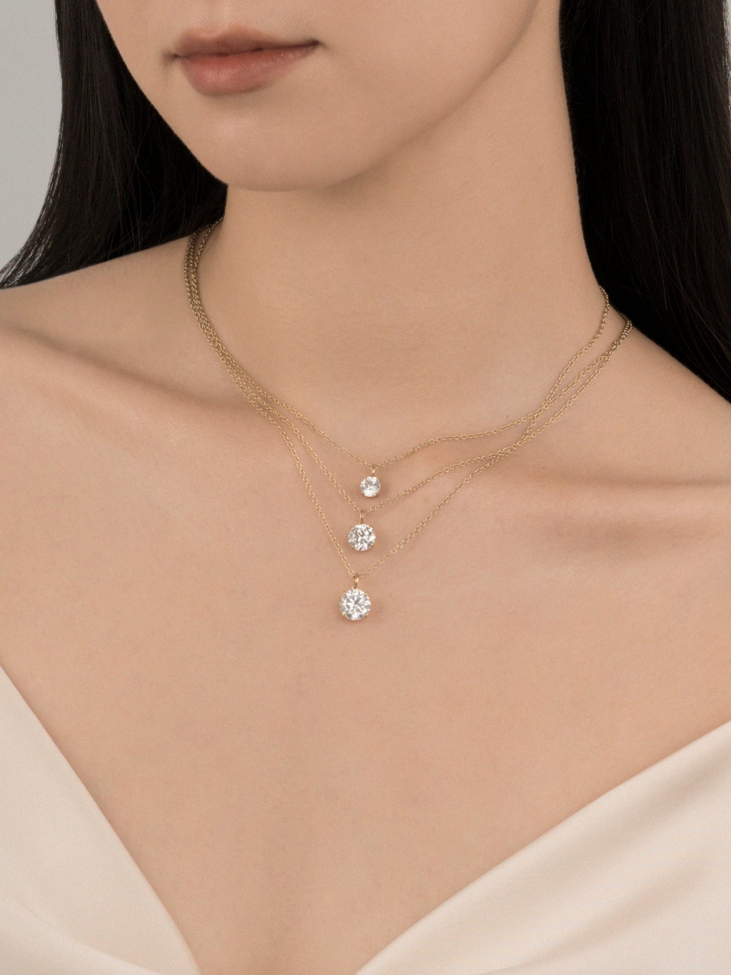 Diamonbliss Lab-Grown Diamond 2.0 cttw Round Solitaire Necklace